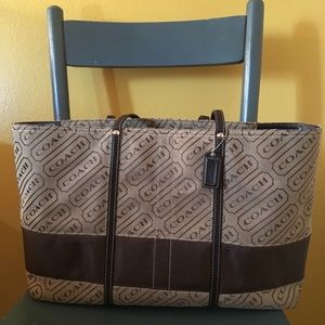 Brown Coach Tote